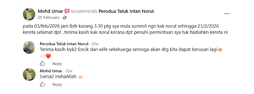 perodua teluk intan